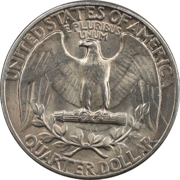 1944 Washington Quarter No Mint Mark About Uncirculated 50
