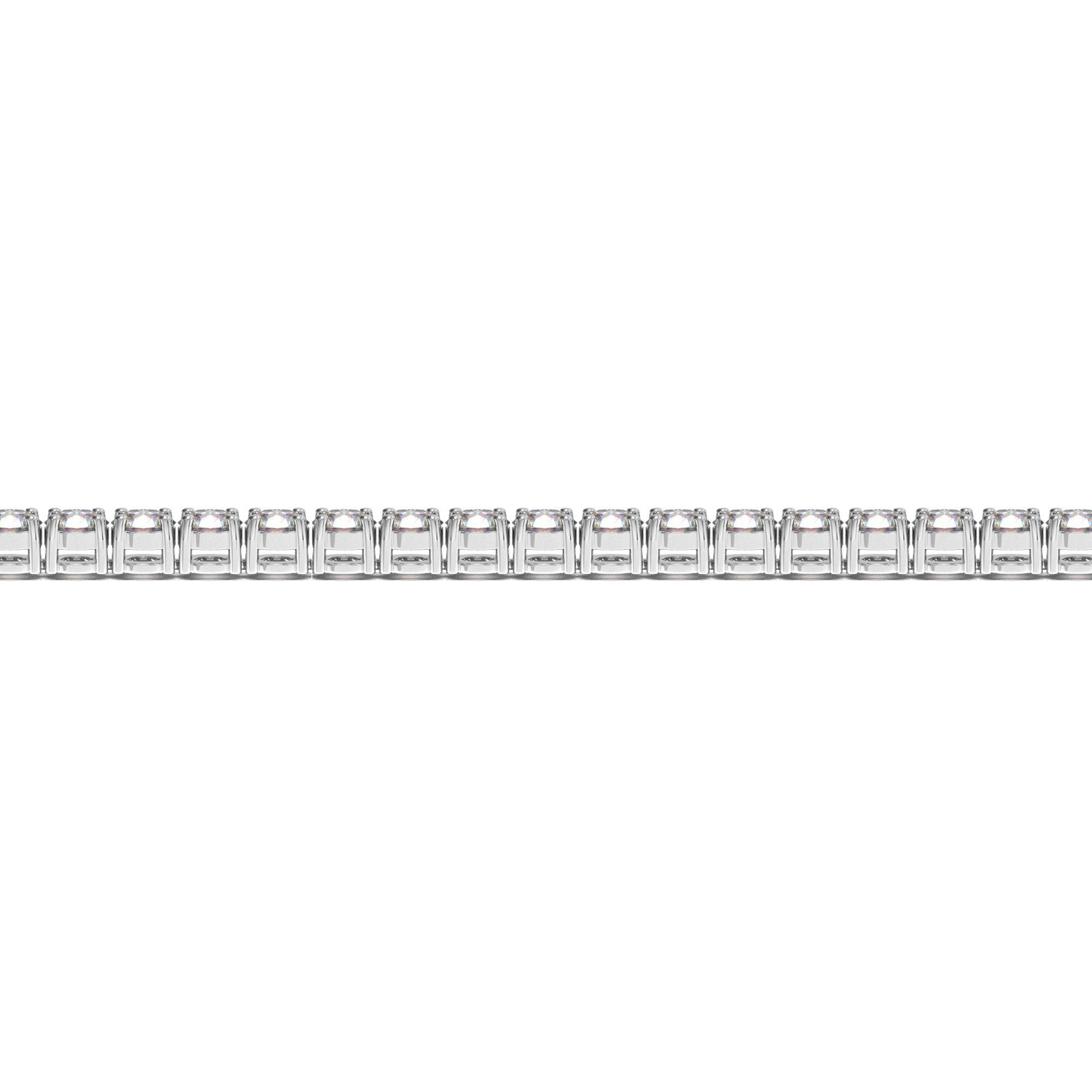 Lab Grown Round Diamond Tennis Bracelet in 14k White Gold (6 cctw F/G VS2/SI1)