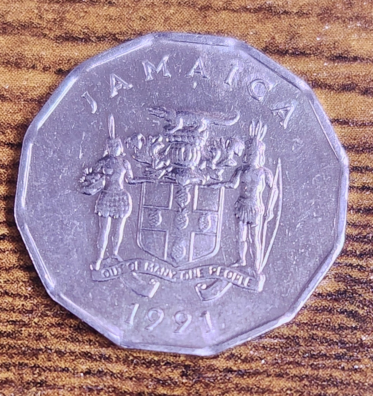 1991 Jamaica 1 Cent Coin