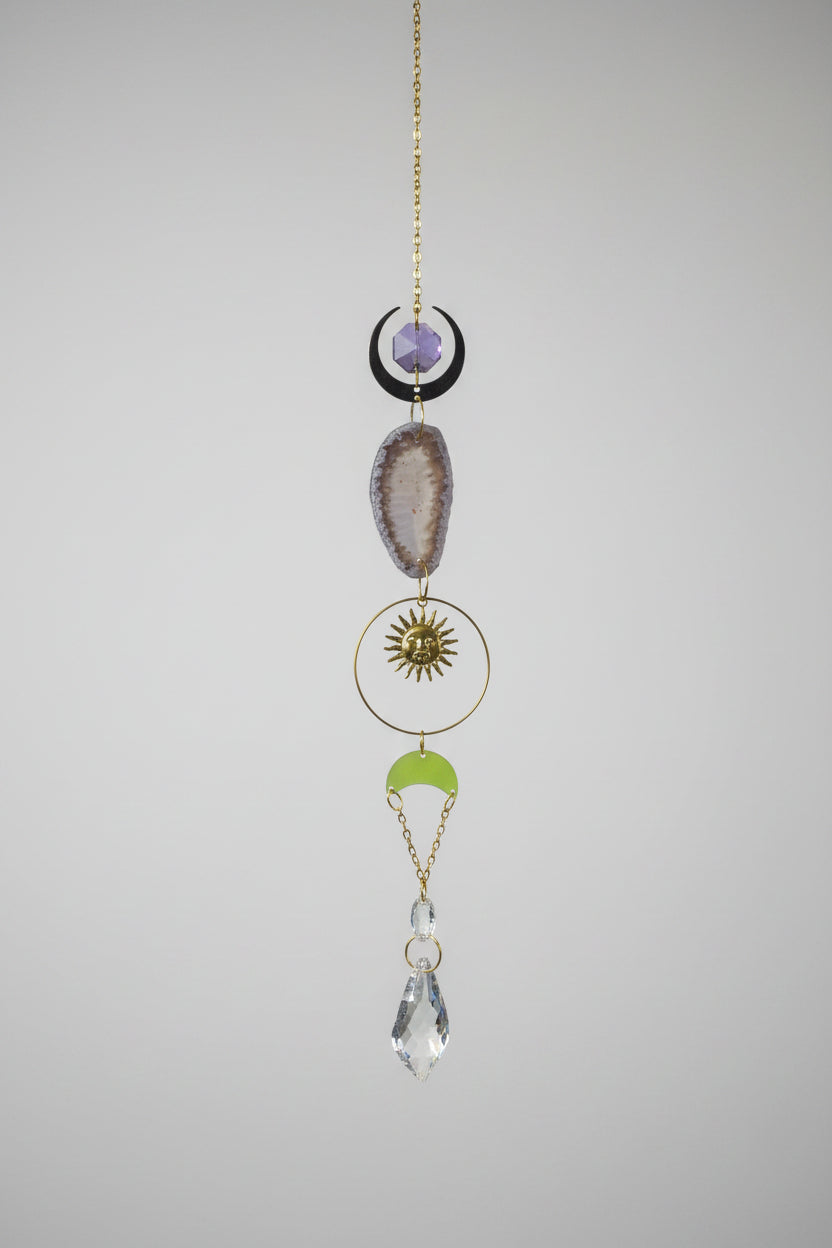 Natural Agate Suncatcher
