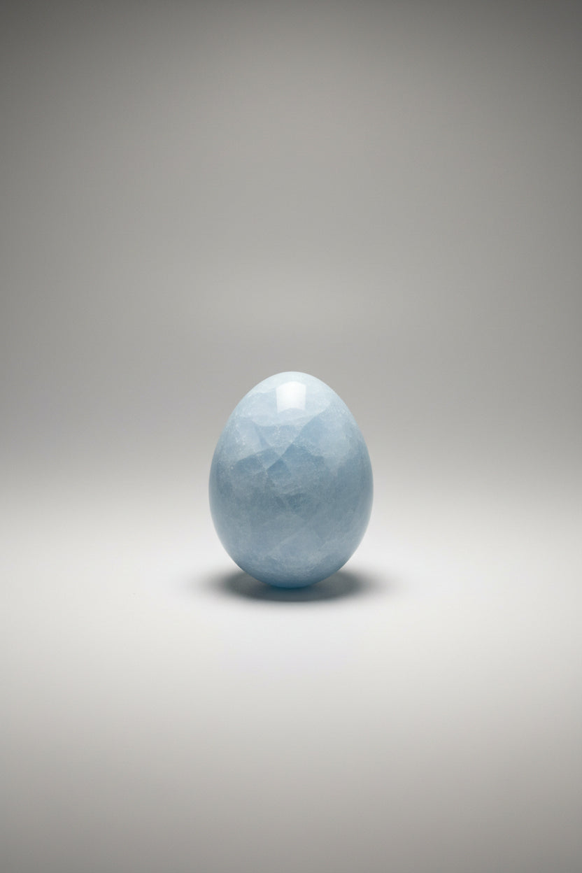 Blue Chalcedony Egg