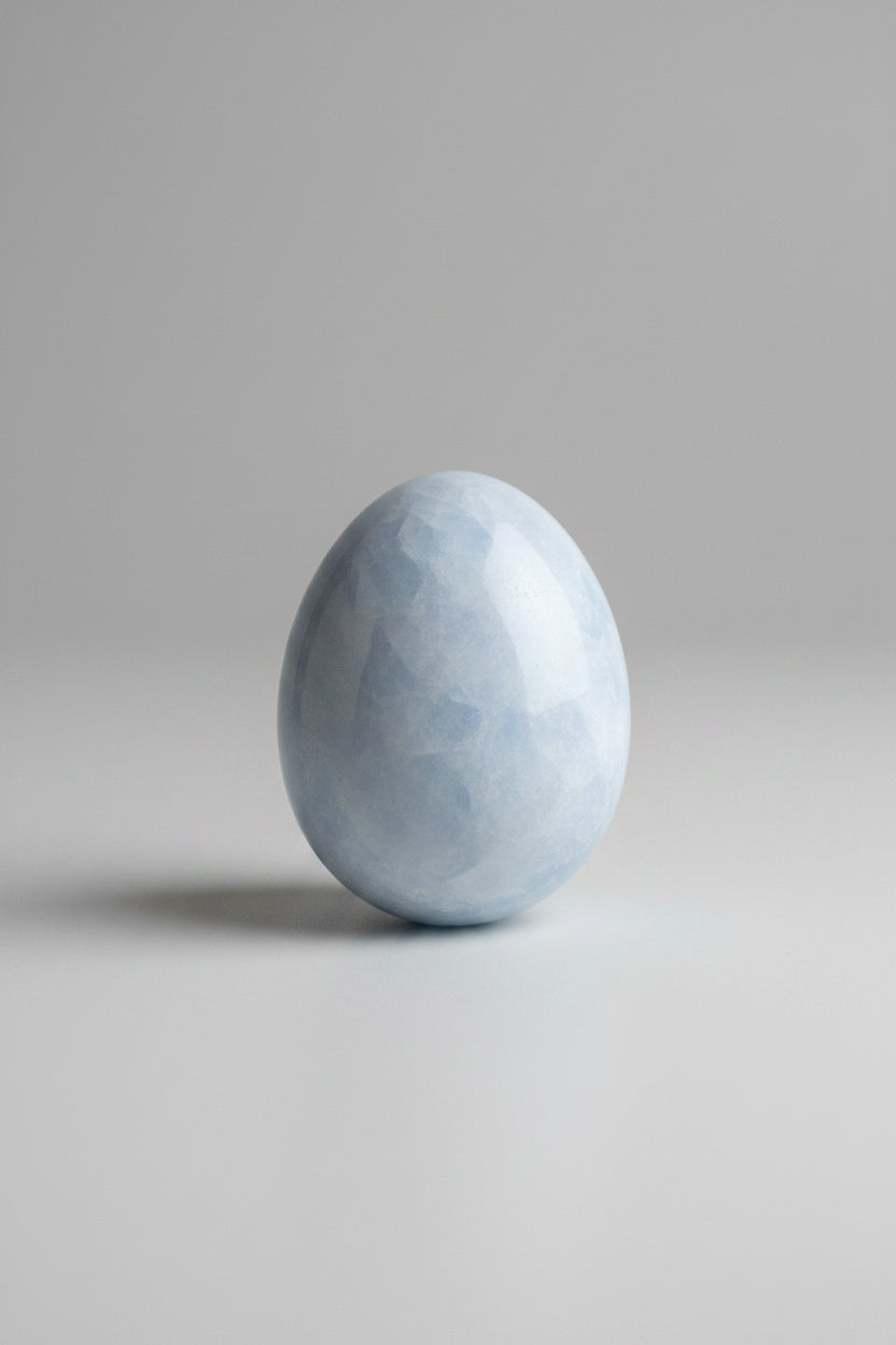Blue Chalcedony Egg