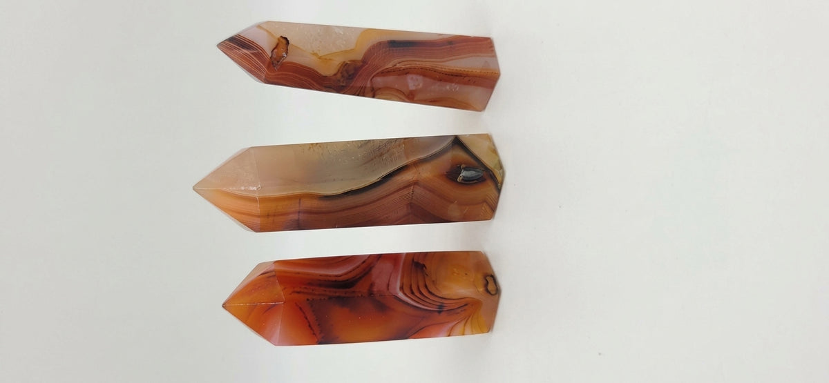 Carnelian Agate Towers Set of 3 - Image 1