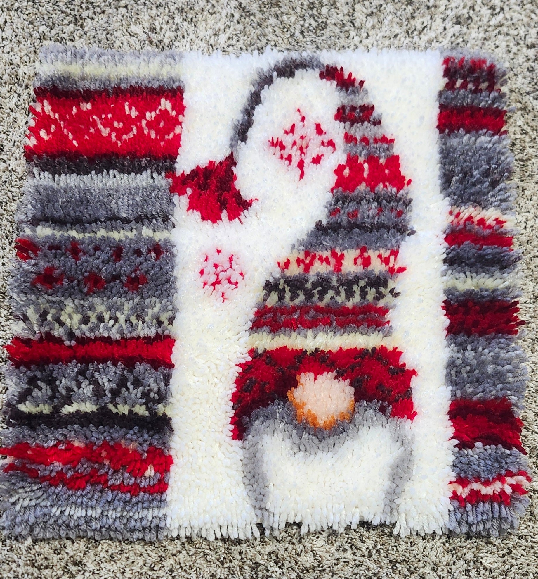 Gnome Latch Hook Pillow Cover