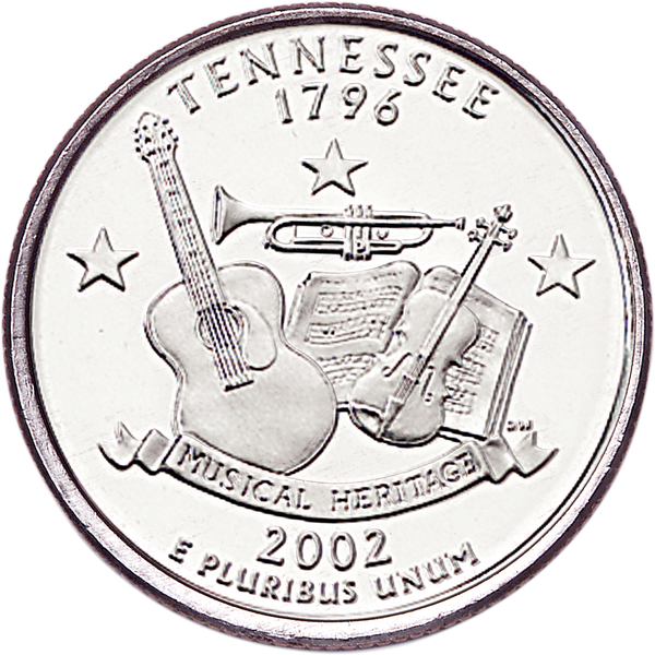 2002-D Tennessee Statehood Quarter MS60