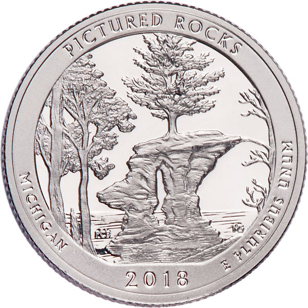 2018-S Pictured Rocks National Lakeshore Quarter