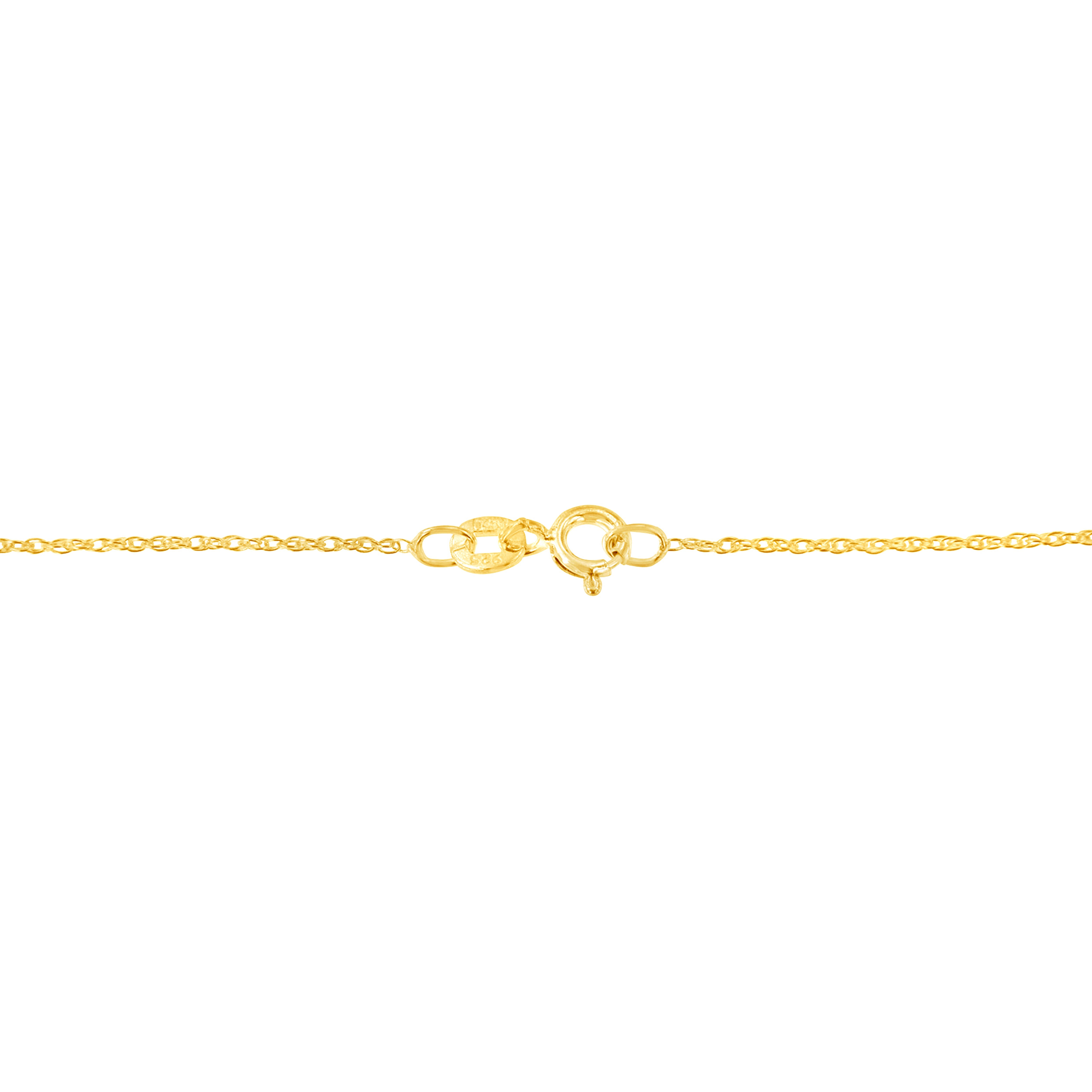 14K Yellow Gold Plated .925 Sterling Silver 1.00 Cttw Baguette Diamond Composite Open Heart 18" Inch Pendant Necklace (I-J Color, I1-I2 Clarity)
