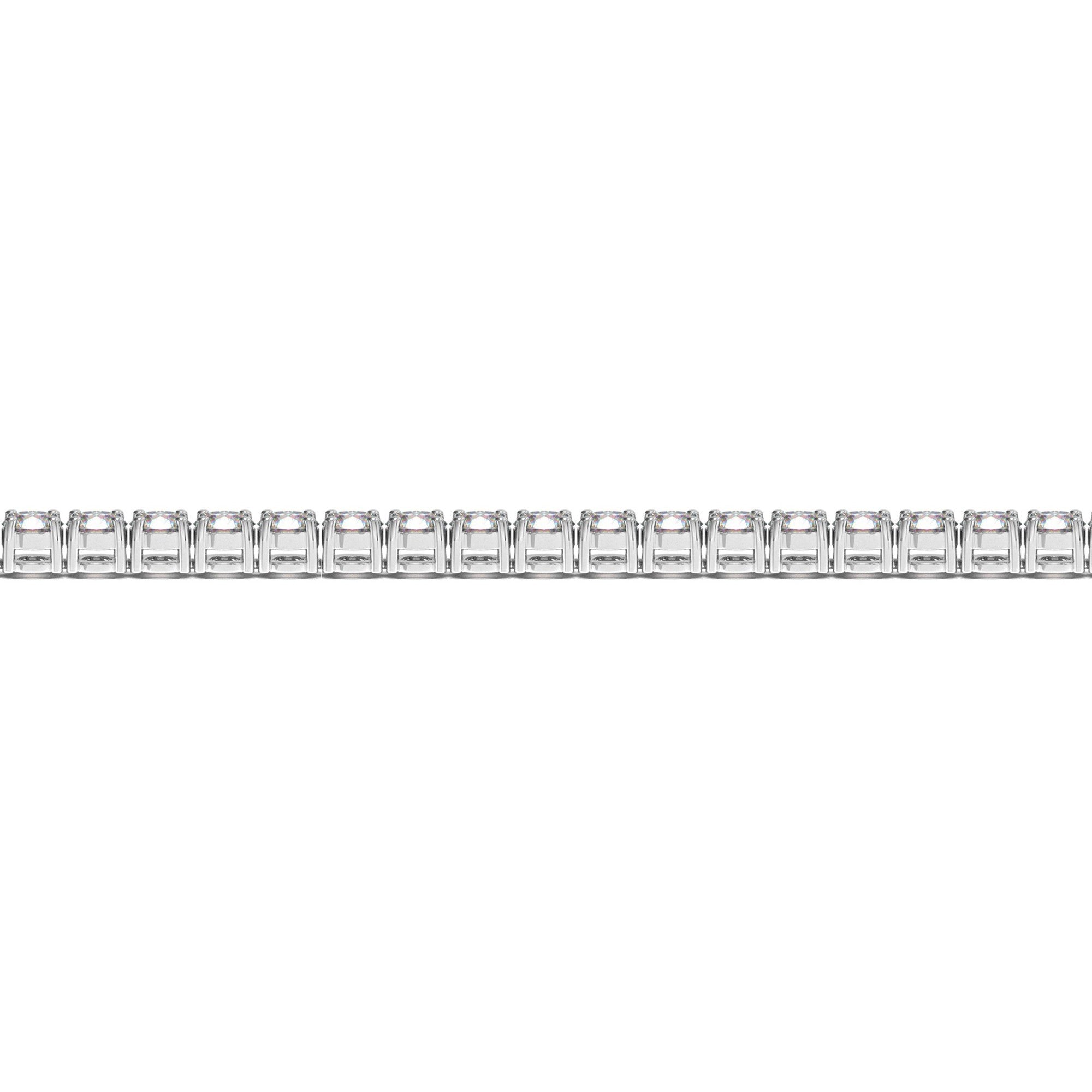 Lab Grown Round Diamond Tennis Bracelet in 14k White Gold (7 cctw F/G VS2/SI1)