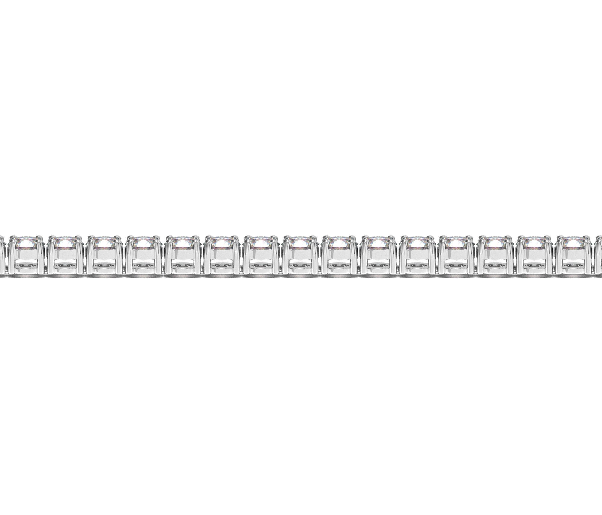 Lab Grown Round Diamond Tennis Bracelet in 14k White Gold (10 cctw F/G VS2/SI1)