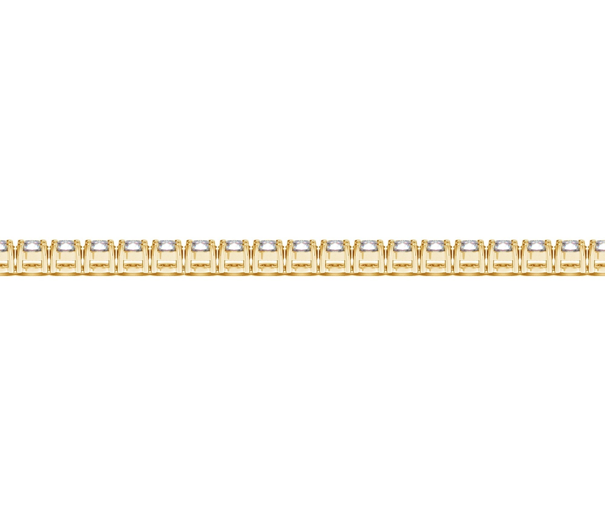 Lab Grown Round Diamond Tennis Bracelet in 14k Yellow Gold (5 cctw F/G VS2/SI1)