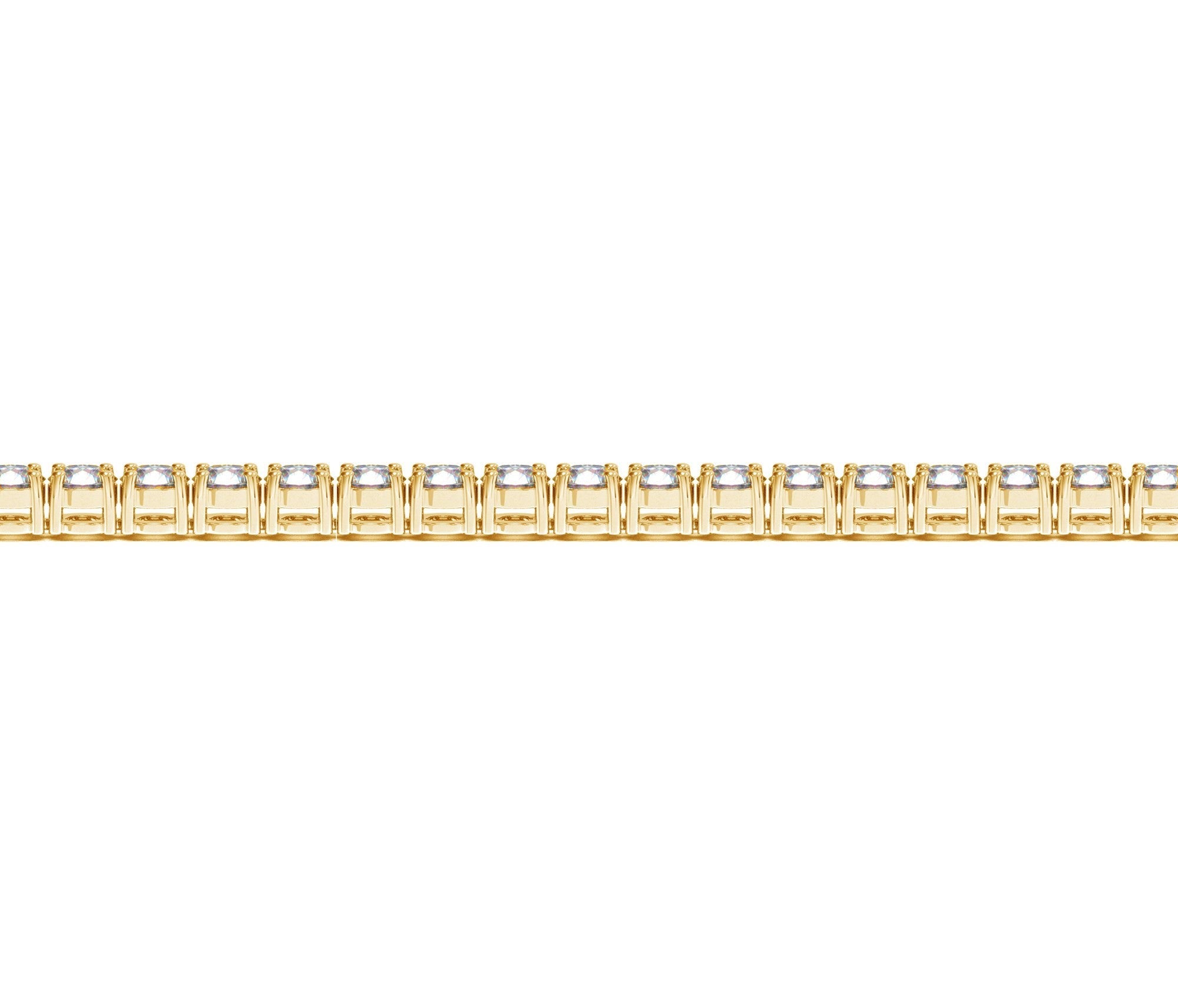 Lab Grown Round Diamond Tennis Bracelet in 14k Yellow Gold (6 cctw F/G VS2/SI1)