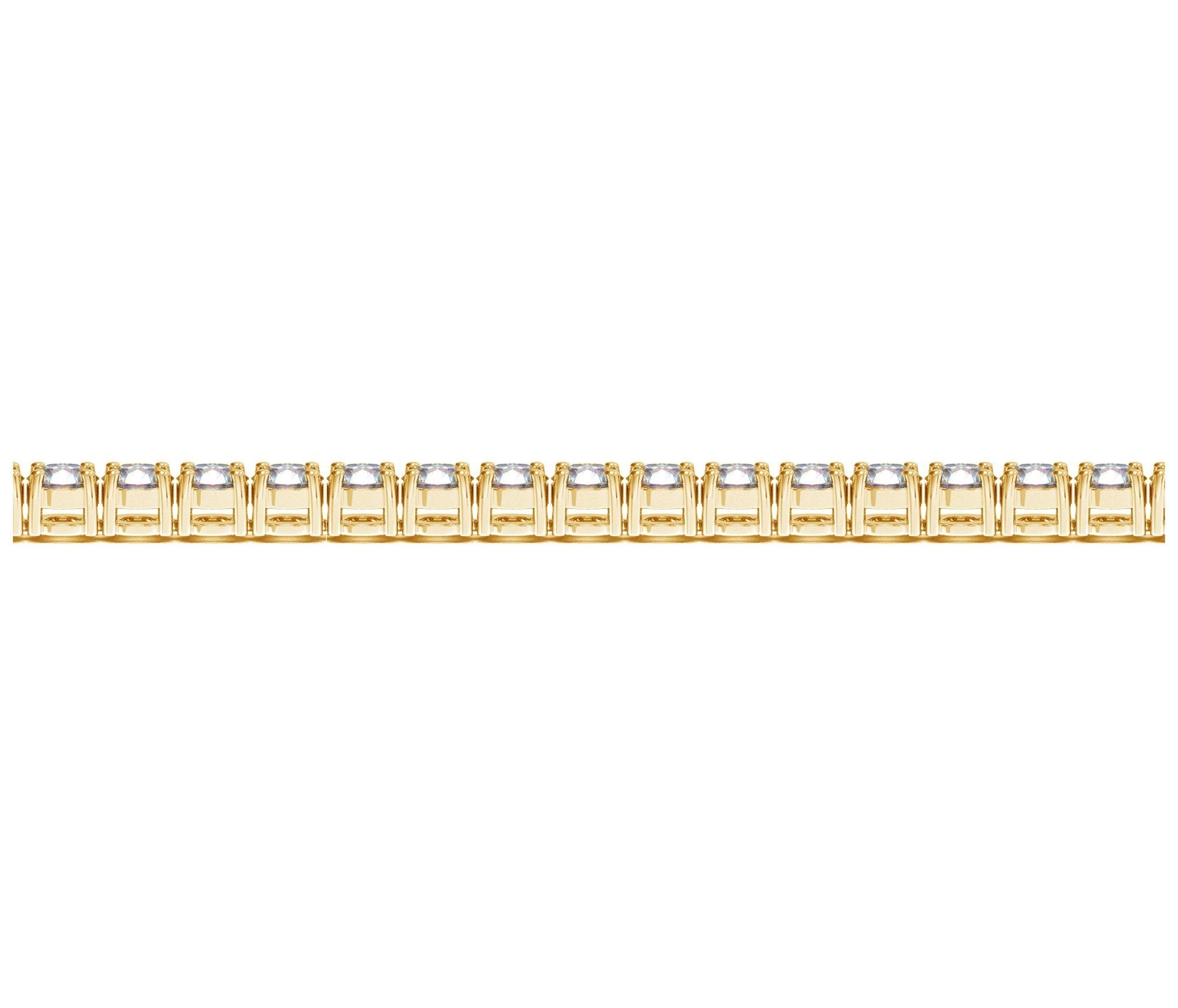 Lab Grown Round Diamond Tennis Bracelet in 14k Yellow Gold (8 cctw F/G VS2/SI1)