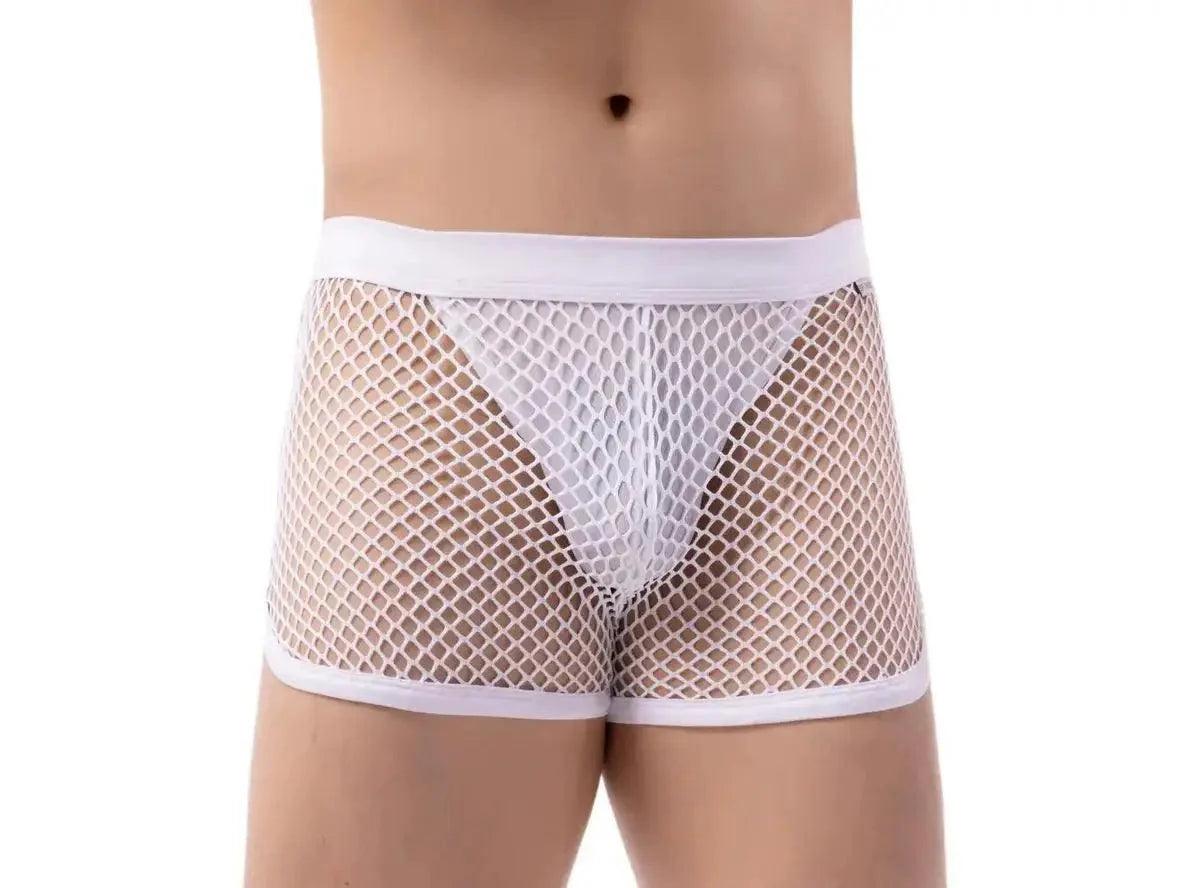 Gay Boxer Briefs | BRAVE PERSON Sexy Mesh Boxer Briefs