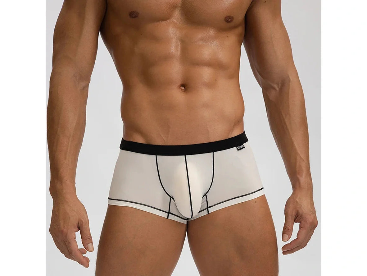 Gay Boxer Briefs | GTOPX MAN Thin Ice Silk Boxer Briefs