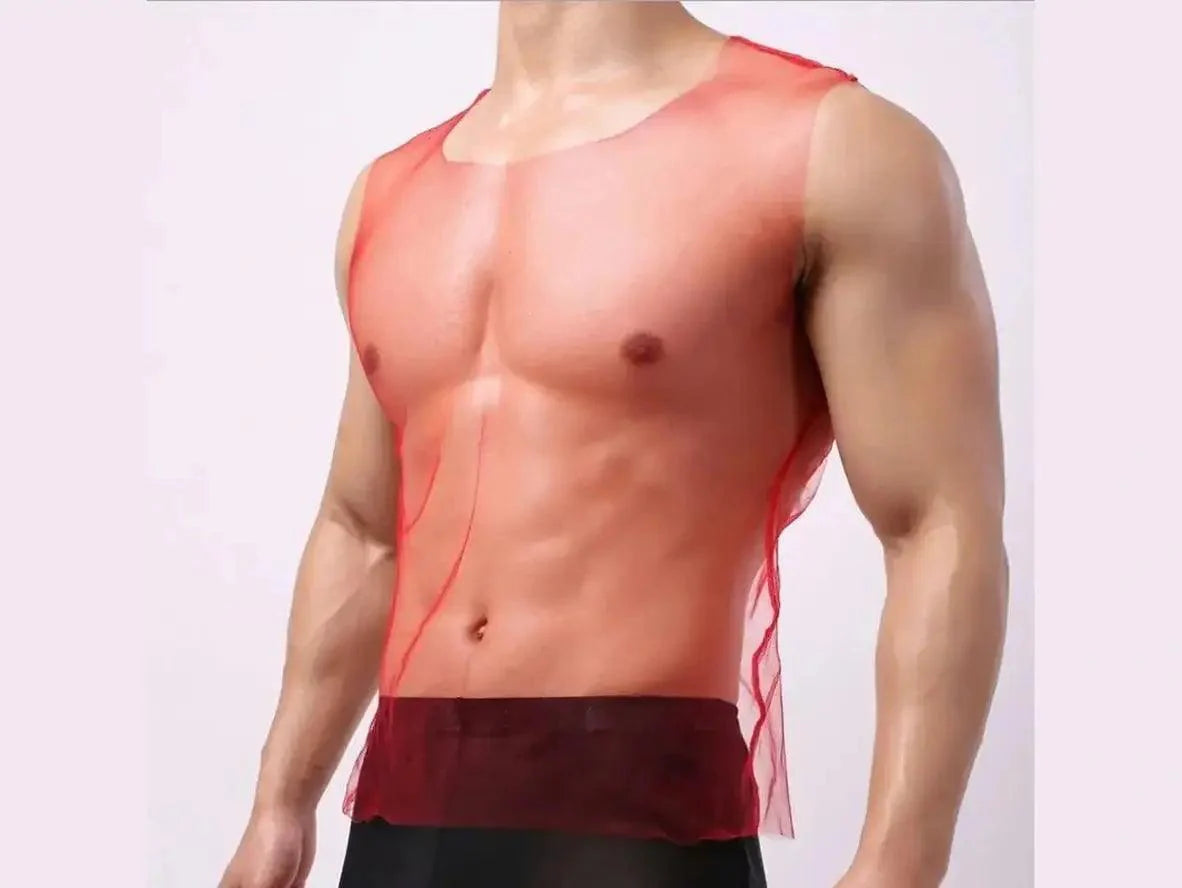 Gay Fashion Top | Clubwear Thin Transparent Tank