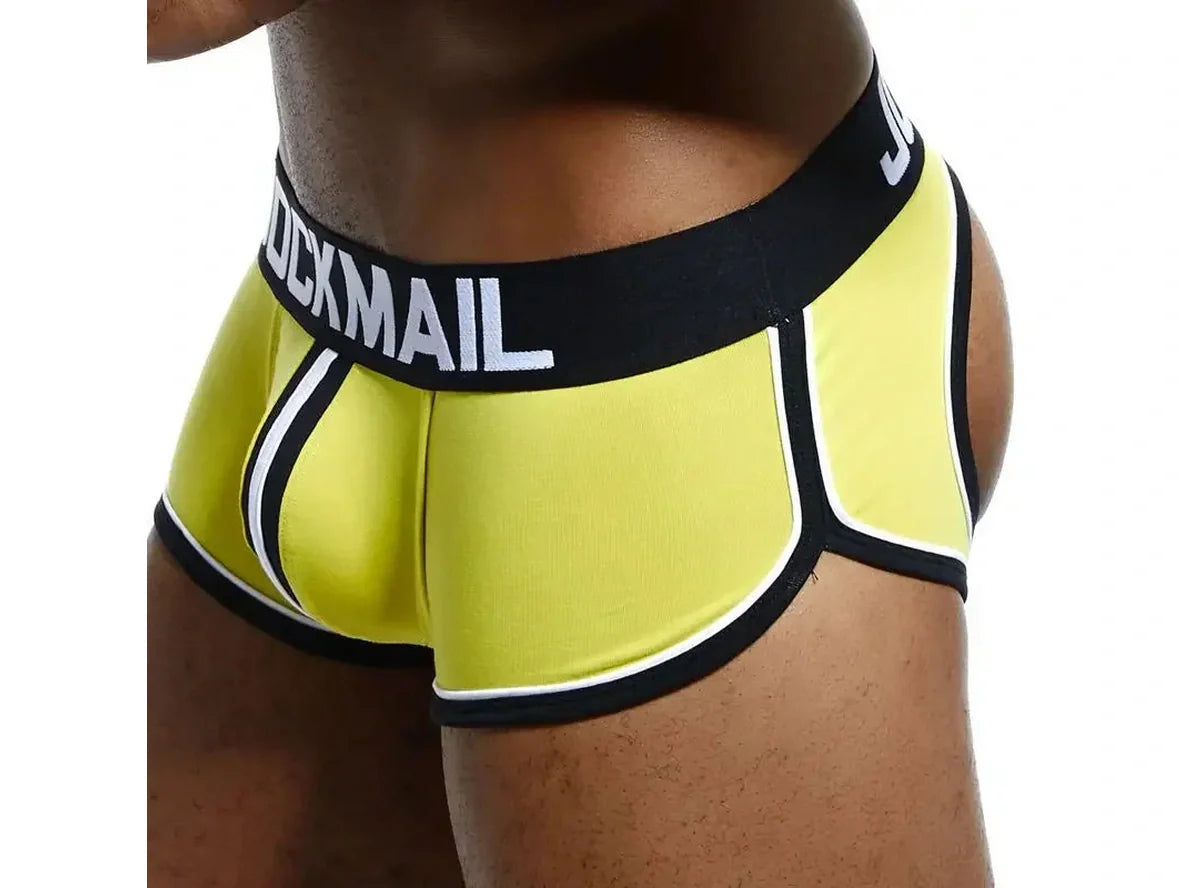 Gay Jock Briefs | JOCKMAIL Underwear Open Butt Boxer Briefs