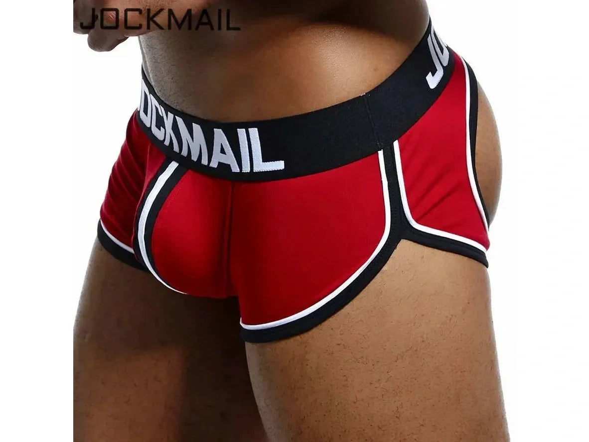 Gay Jock Briefs | JOCKMAIL Underwear Open Butt Boxer Briefs