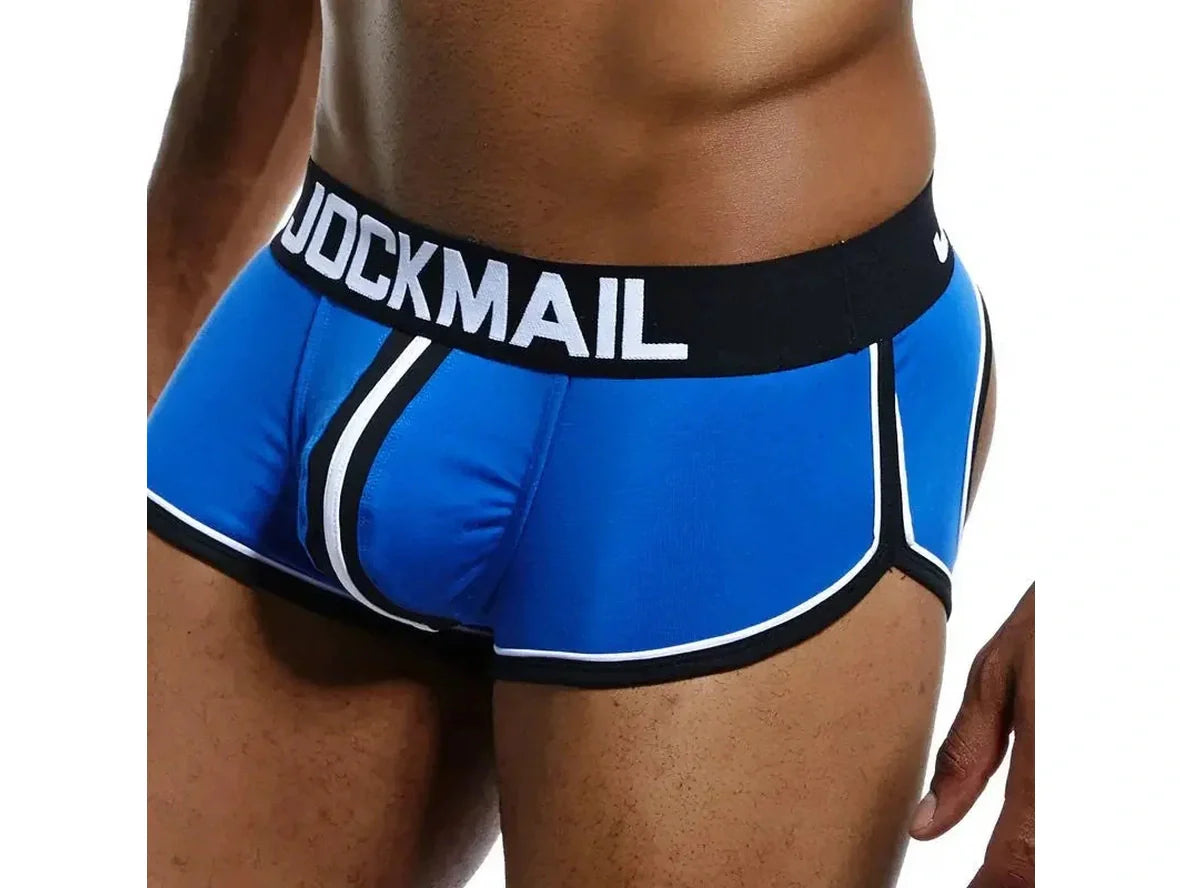 Gay Jock Briefs | JOCKMAIL Underwear Open Butt Boxer Briefs