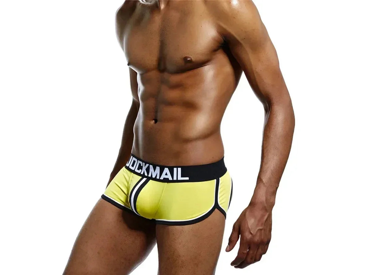 Gay Jock Briefs | JOCKMAIL Underwear Open Butt Boxer Briefs