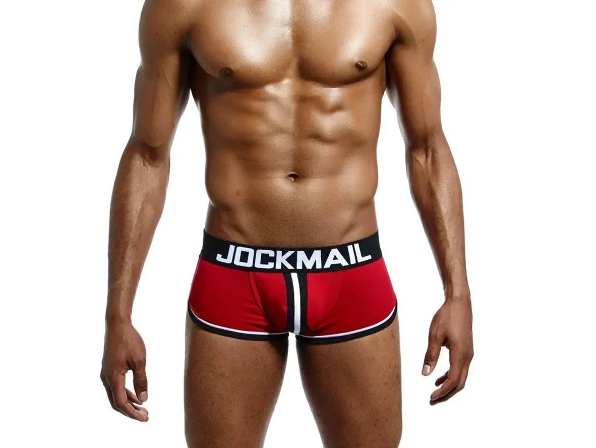 Gay Jock Briefs | JOCKMAIL Underwear Open Butt Boxer Briefs