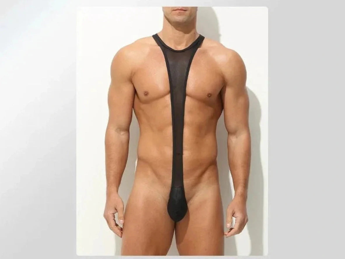 Gay Mankini | Ultra-Thin Transparent Sling Mankini