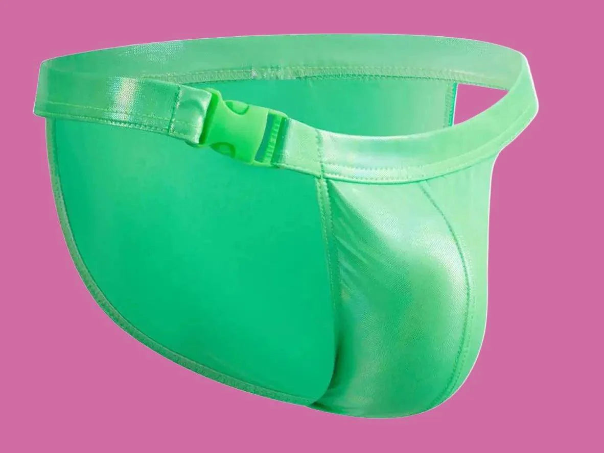 Gay Swim Briefs | CLEVER-MENMODE Metallic Laser Night Show Swim Briefs
