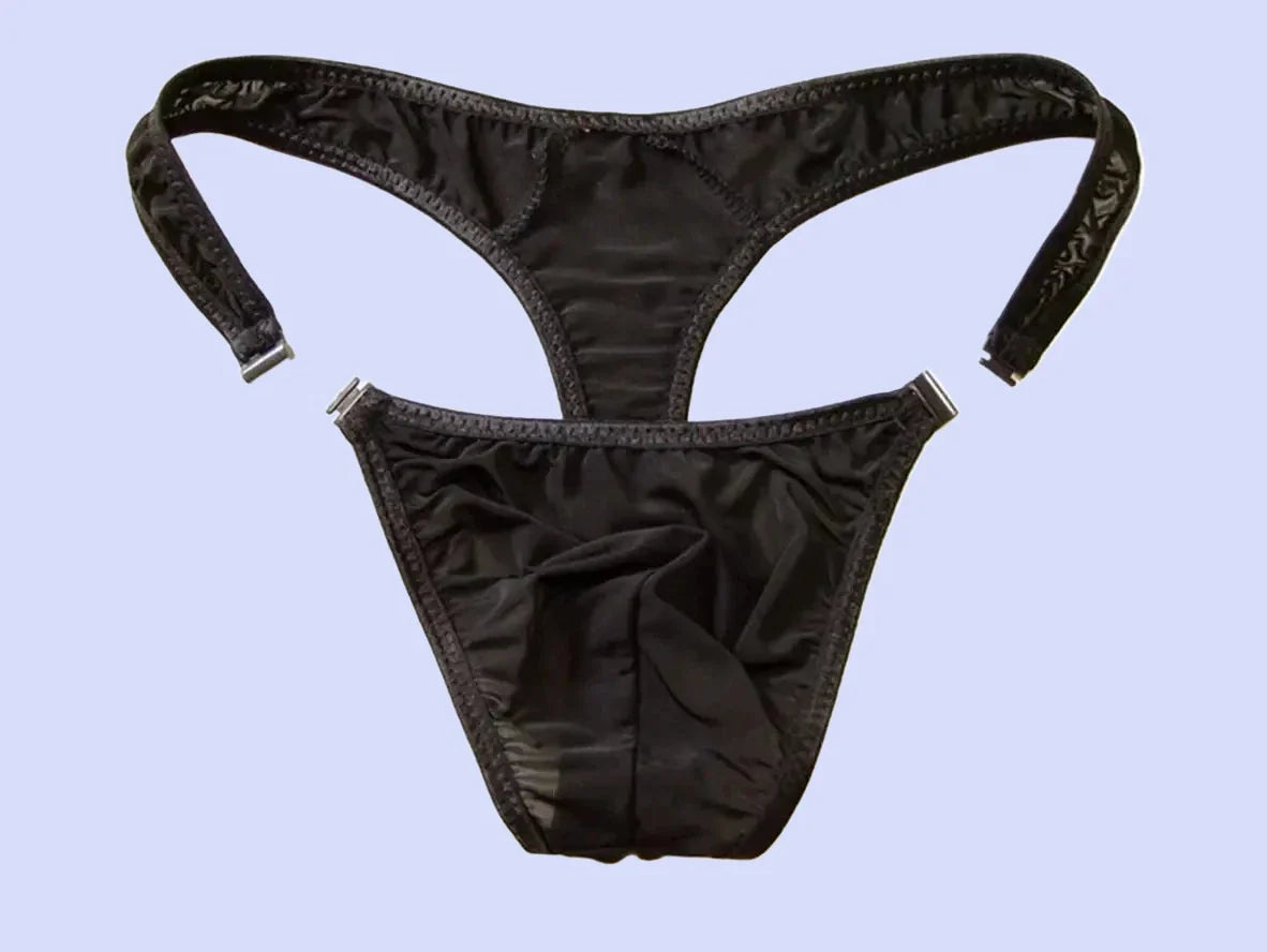 Gay Swim Thongs | Sexy Snap Button Low-Rise Swim Thongs