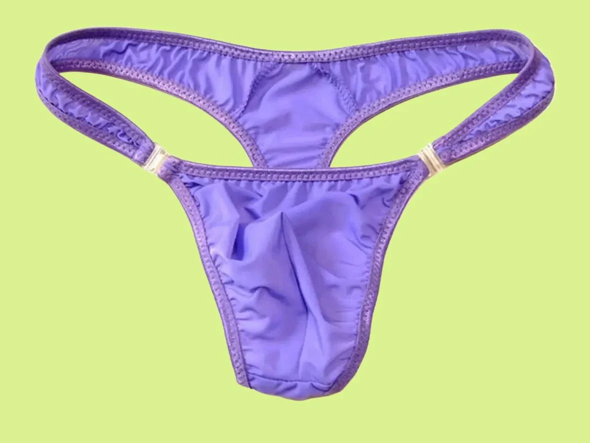 Gay Swim Thongs | Sexy Snap Button Low-Rise Swim Thongs