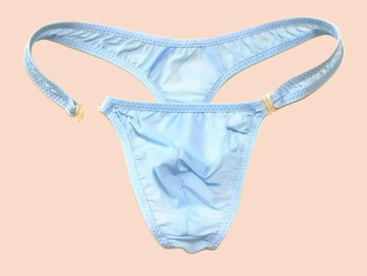 Gay Swim Thongs | Sexy Snap Button Low-Rise Swim Thongs