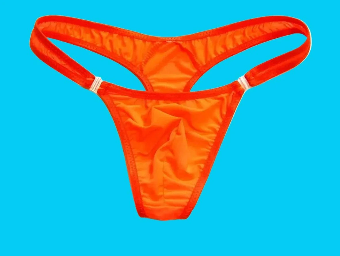 Gay Swim Thongs | Sexy Snap Button Low-Rise Swim Thongs