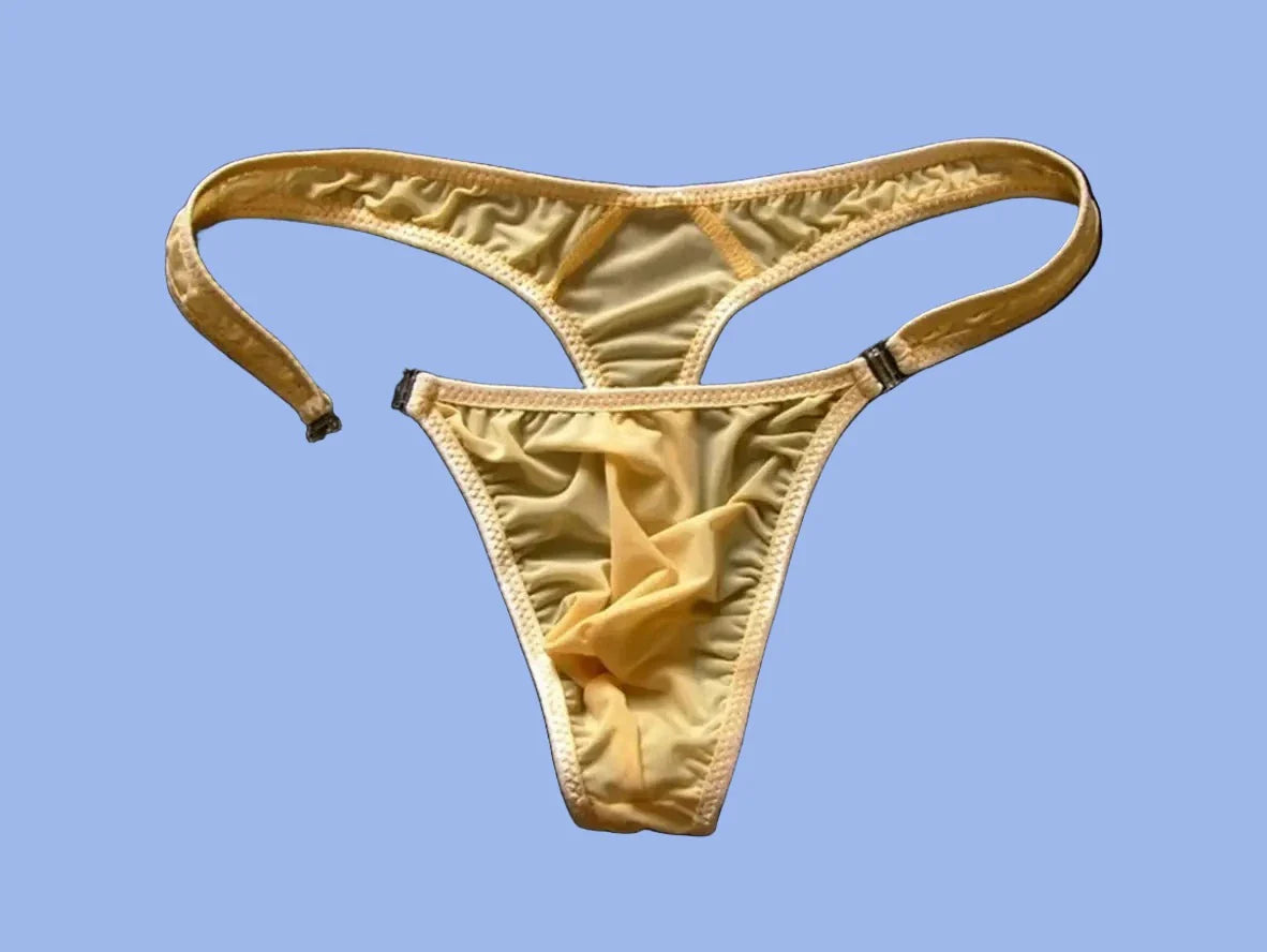 Gay Swim Thongs | Sexy Snap Button Low-Rise Swim Thongs