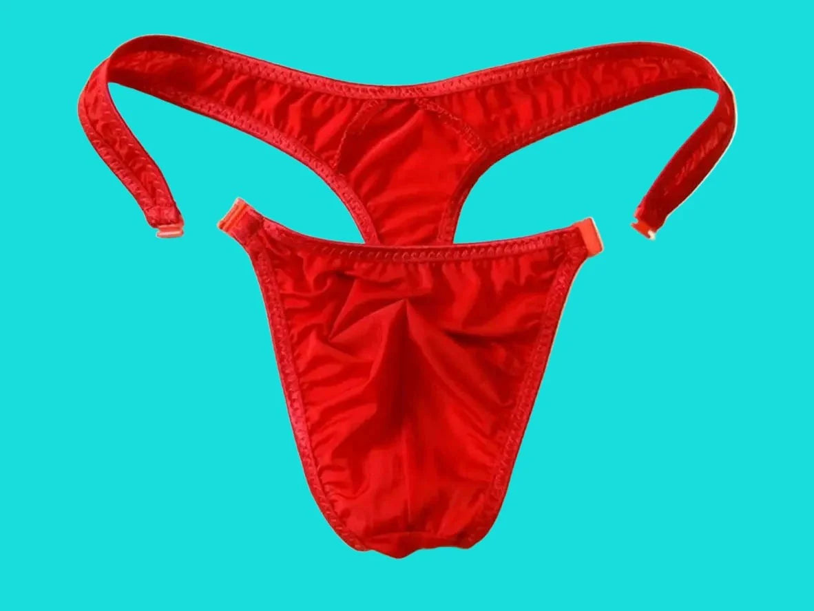 Gay Swim Thongs | Sexy Snap Button Low-Rise Swim Thongs