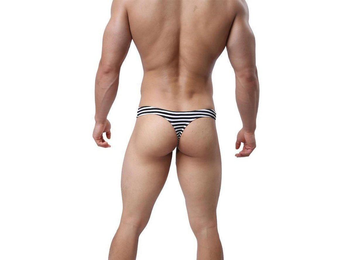 Gay Thongs | Sexy Stripe Underwear Thongs in 4 Colors