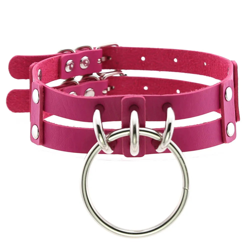 Punk Choker Collar Goth Necklace Big Transparent Straps Chocker Women Girls Trendy Rock Sexy Harajuku Emo Gothic Jewelry