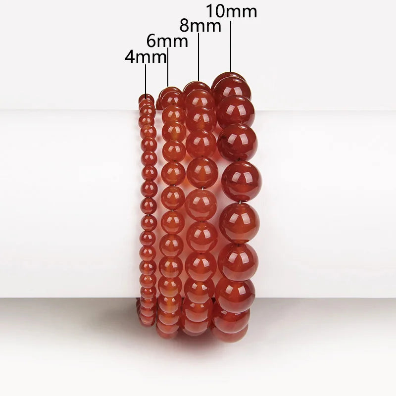 4 6 8 10 MM Beads Bracelet Natural Stone Stretch Bracelets