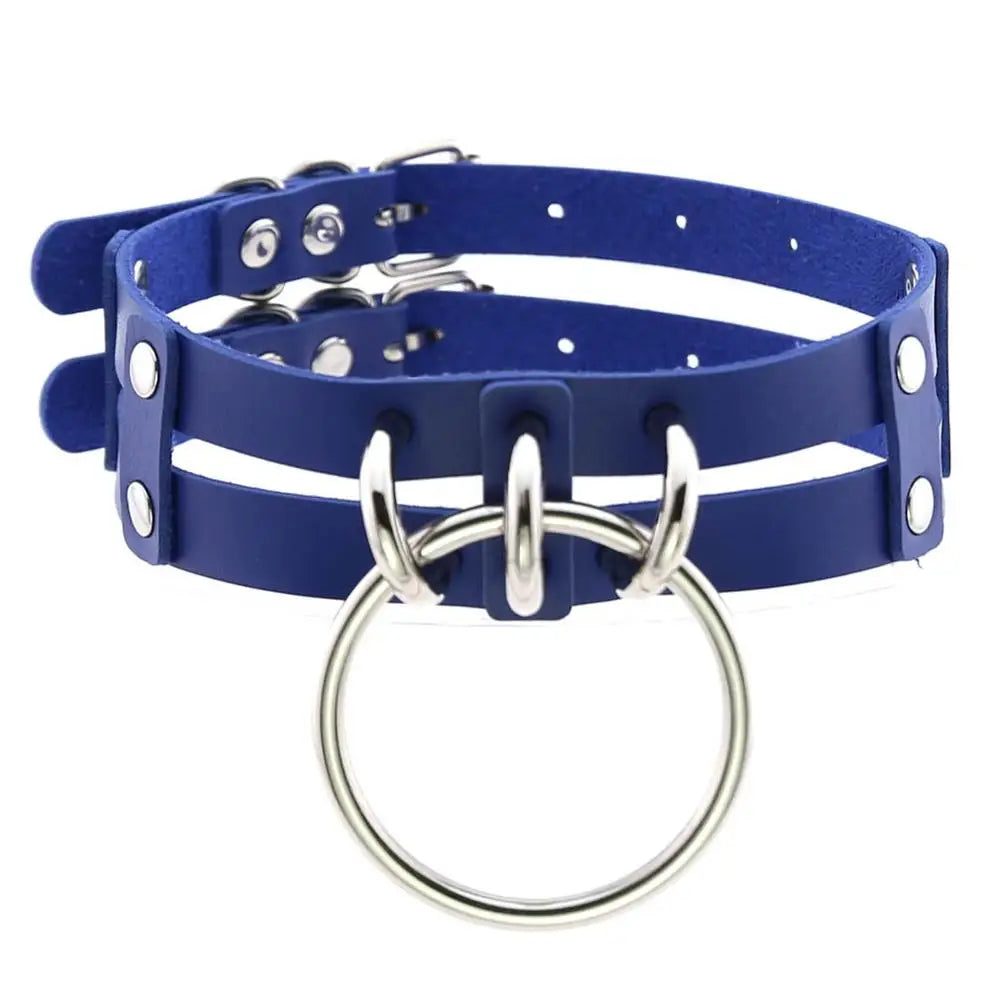 Punk Choker Collar Goth Necklace Big Transparent Straps Chocker Women Girls Trendy Rock Sexy Harajuku Emo Gothic Jewelry