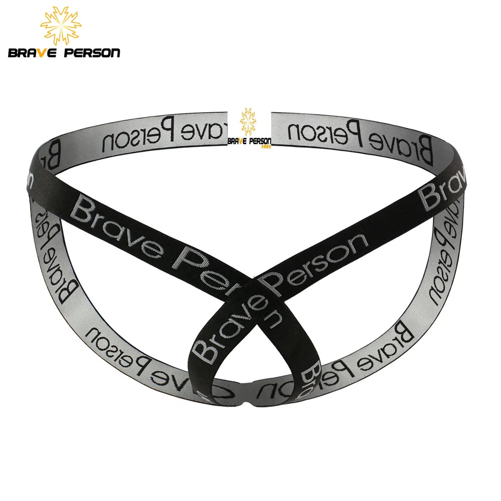 Brave Person Men’s Nylon-Spandex Jockstrap – Breathable Athletic Support Underwear