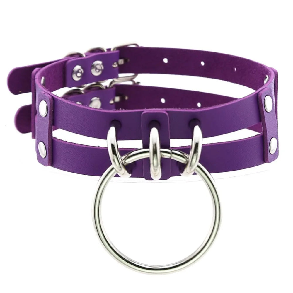 Punk Choker Collar Goth Necklace Big Transparent Straps Chocker Women Girls Trendy Rock Sexy Harajuku Emo Gothic Jewelry