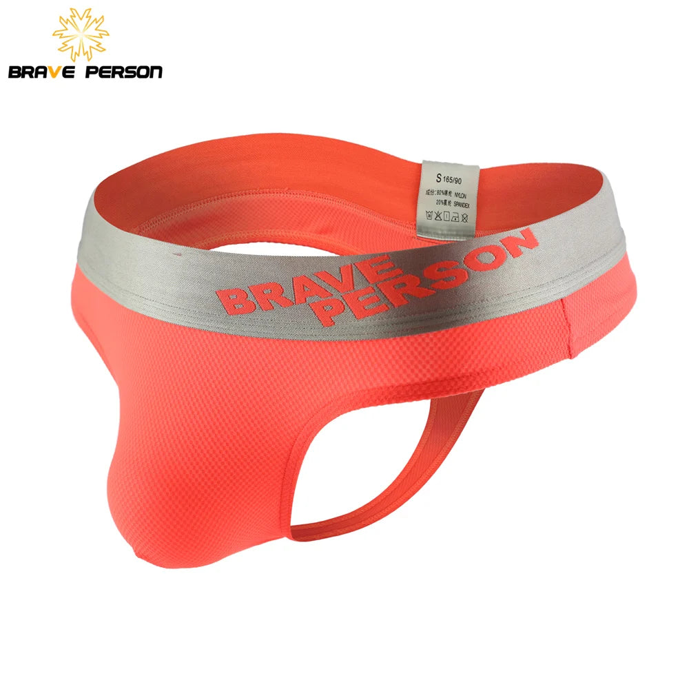 Brave Person New Arrival Men's Thongs G Strings Sexy Men Underwear Thong Underpants Man Bikini Briefs Jockstrap