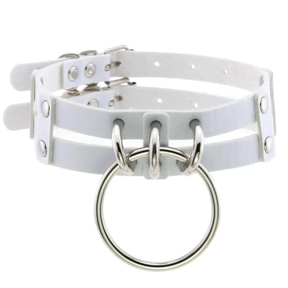 Punk Choker Collar Goth Necklace Big Transparent Straps Chocker Women Girls Trendy Rock Sexy Harajuku Emo Gothic Jewelry