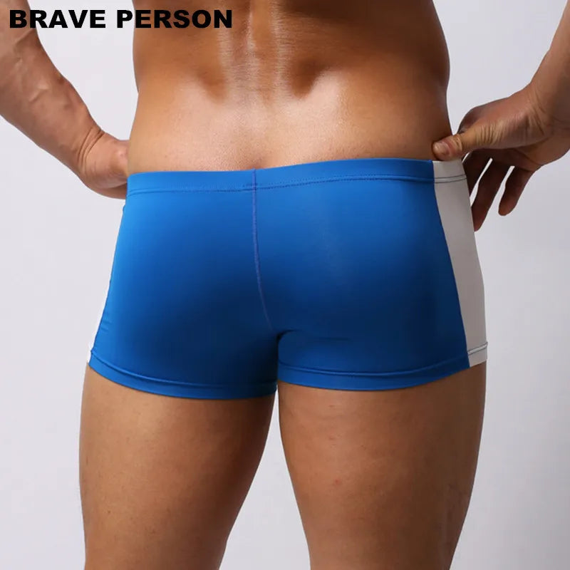 BRAVE PERSON Mens Boxer Shorts Splice Design Super Soft High Quality Underwear Men Boxers Thin Breathable Male Underpants B1005