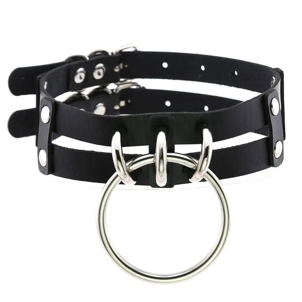 Punk Choker Collar Goth Necklace Big Transparent Straps Chocker Women Girls Trendy Rock Sexy Harajuku Emo Gothic Jewelry