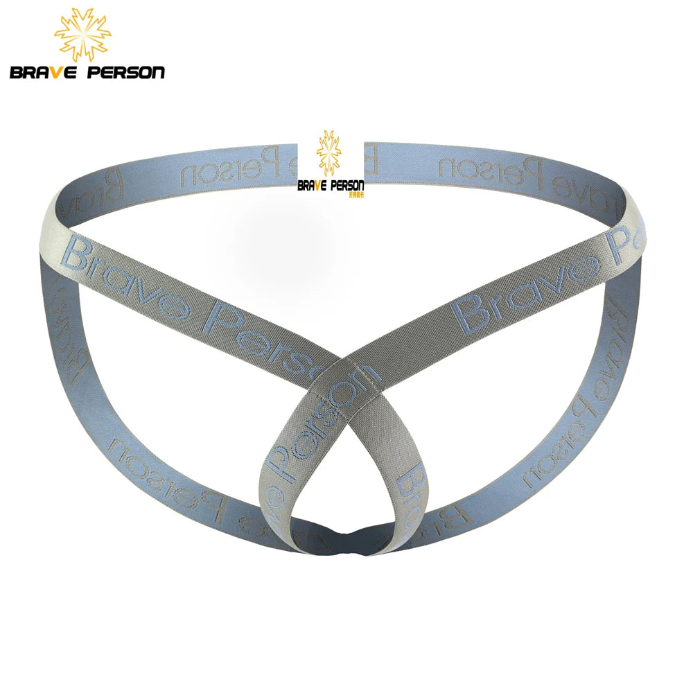 Brave Person Men’s Nylon-Spandex Jockstrap – Breathable Athletic Support Underwear