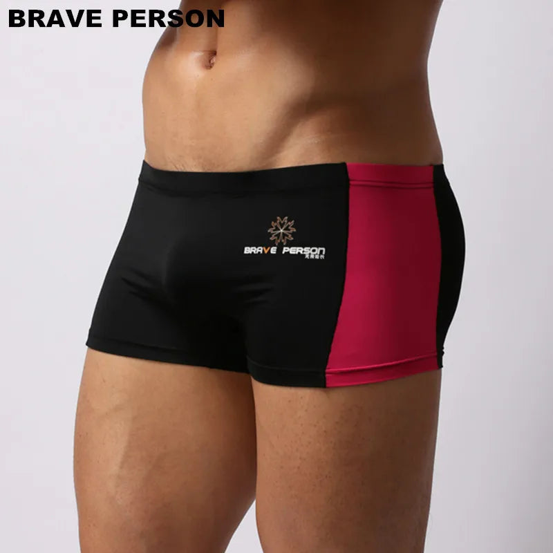 BRAVE PERSON Mens Boxer Shorts Splice Design Super Soft High Quality Underwear Men Boxers Thin Breathable Male Underpants B1005