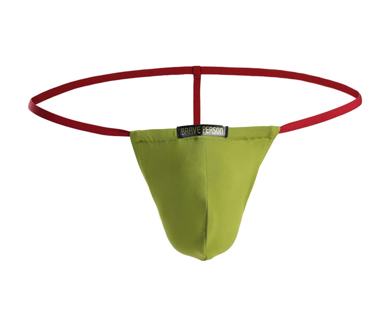 BRAVE PERSON Sexy Men Underwear Gay Jockstrap Thongs Men G Strings Brand Design Fashion Sexy Low Rise Male Underpants Bikini