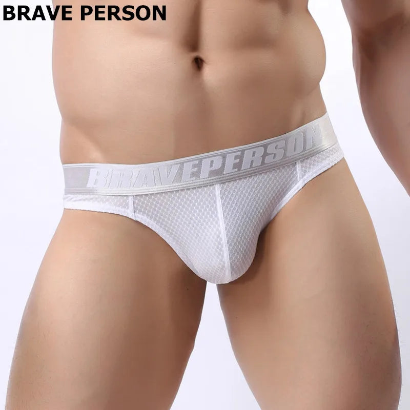 Brave Person Men’s Mesh Thong – Breathable Minimal Underwear