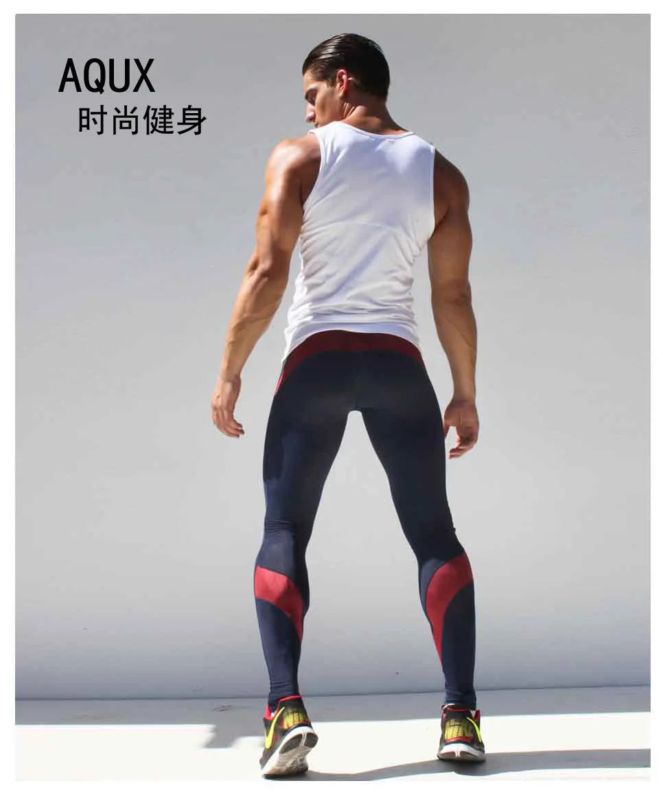 GANYANR Brand Running Tights Men Sport Fitness Joggers Leggings Compression Traning Crossfit Pants Winter Long Gym Spandex