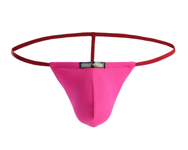 BRAVE PERSON Sexy Men Underwear Gay Jockstrap Thongs Men G Strings Brand Design Fashion Sexy Low Rise Male Underpants Bikini