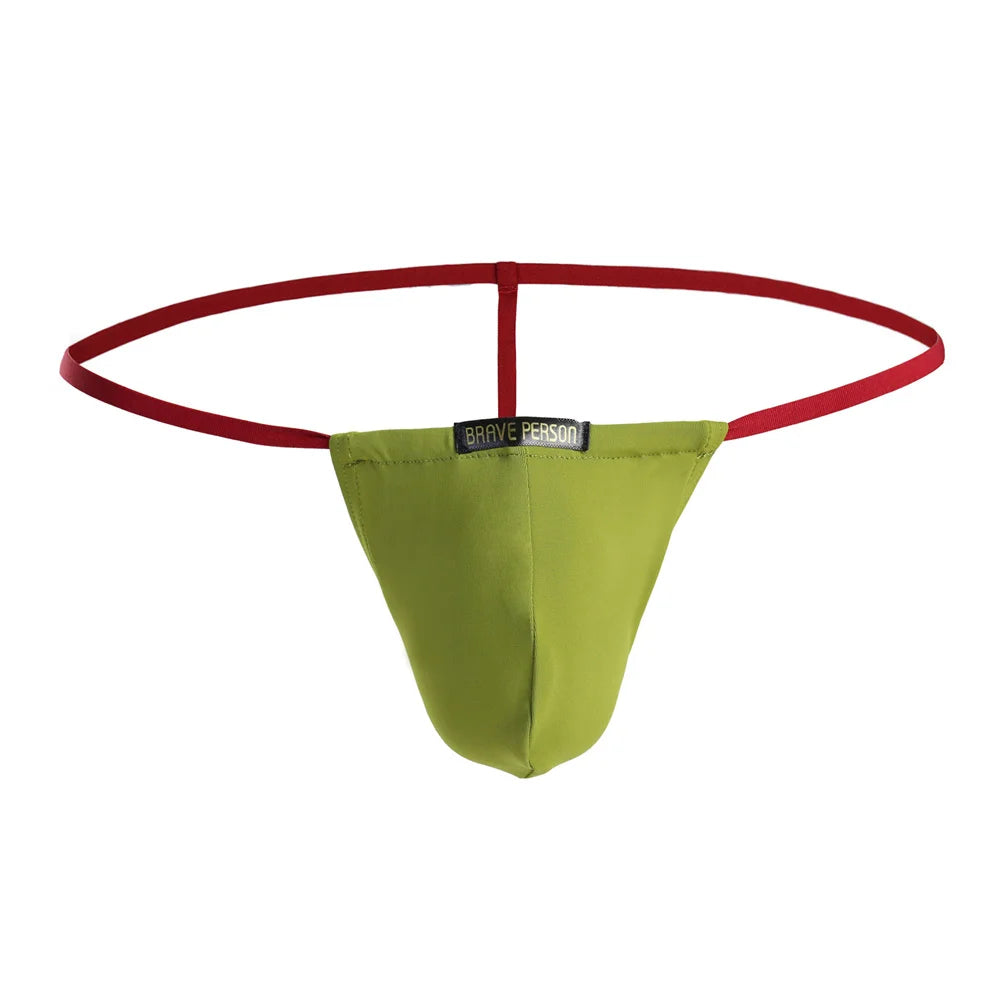 BRAVE PERSON Sexy Men Underwear Gay Jockstrap Thongs Men G Strings Brand Design Fashion Sexy Low Rise Male Underpants Bikini