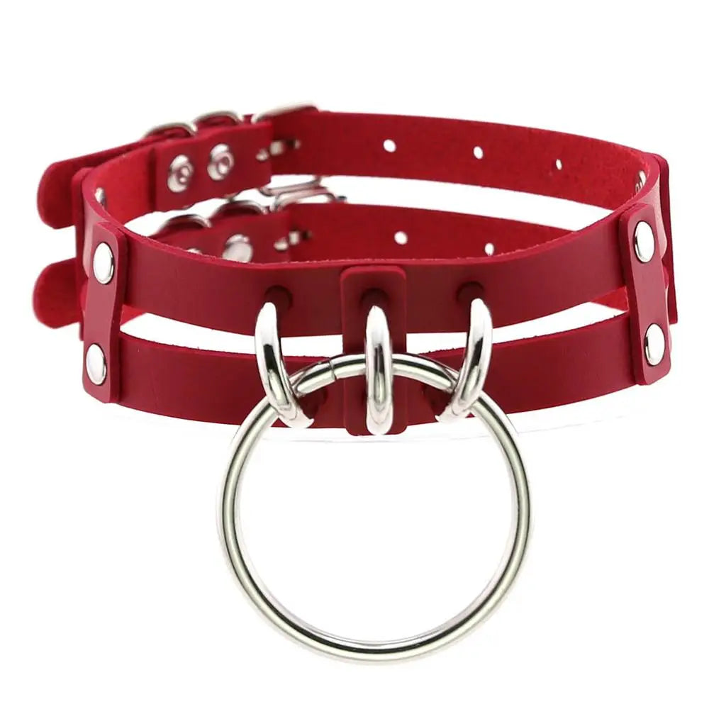 Punk Choker Collar Goth Necklace Big Transparent Straps Chocker Women Girls Trendy Rock Sexy Harajuku Emo Gothic Jewelry